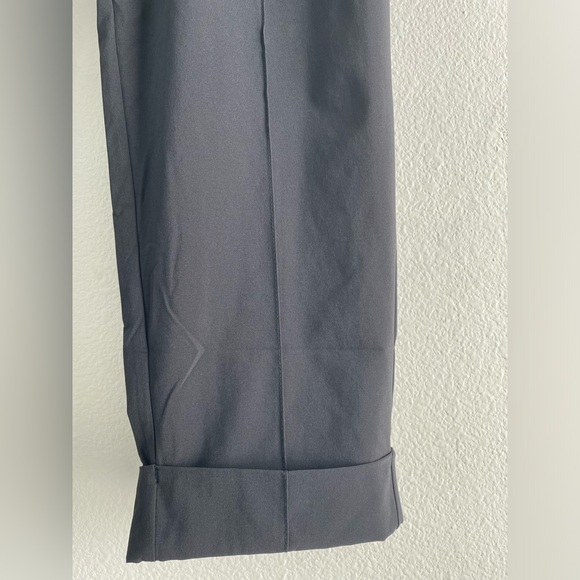 Athleta Cardiff black bow cuffed ankle athleisure travel pull on trouser | 4 - Picture 4 of 7